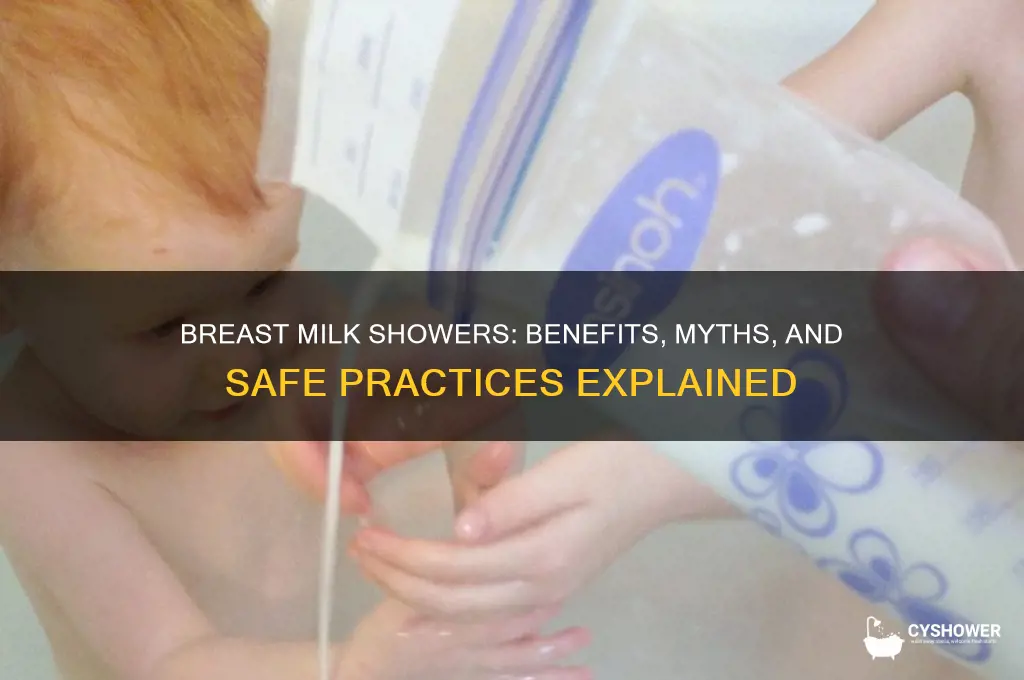 can you take a breast milk shower