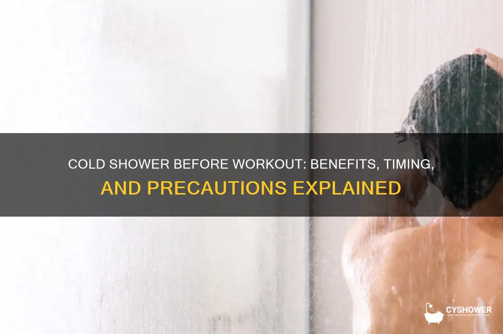 can you take a colfmd shower before working out