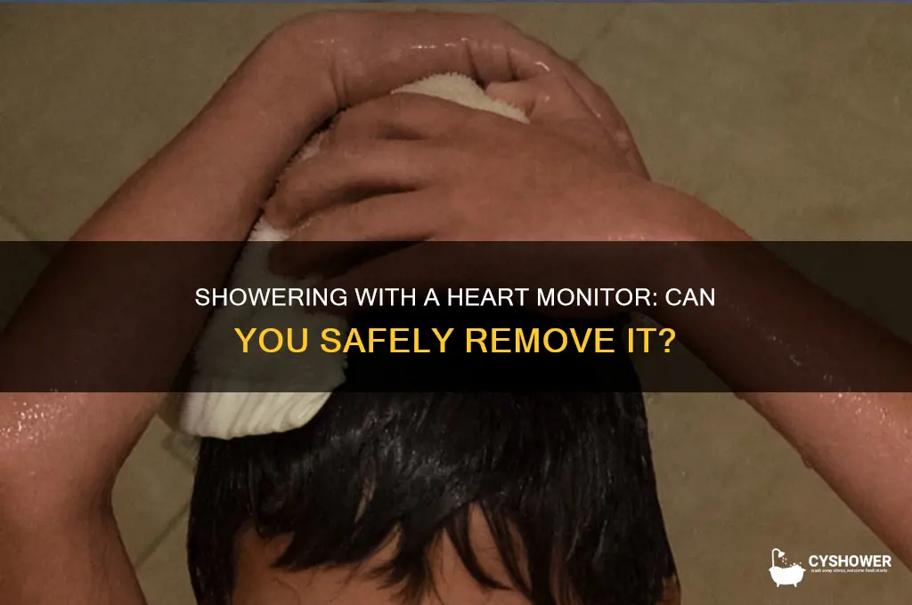 can you take a heart monitor off to shower
