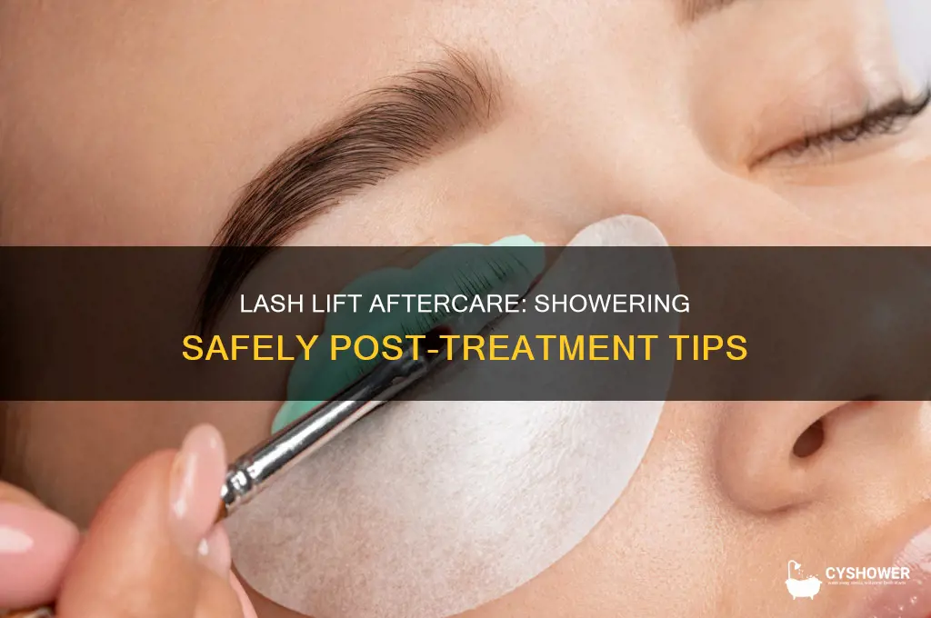 can you take a shower after a lash lift