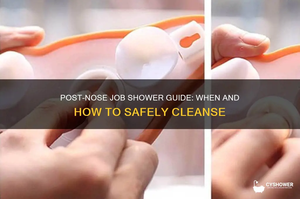 can you take a shower after a nose job