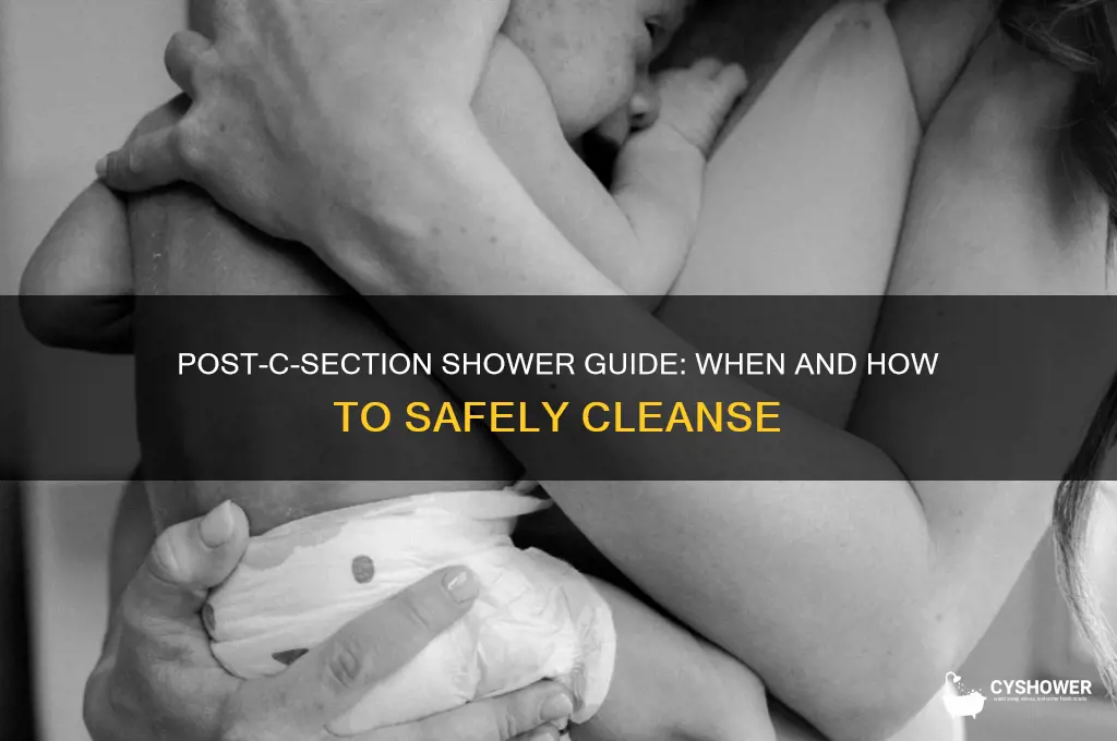 can you take a shower after ac section