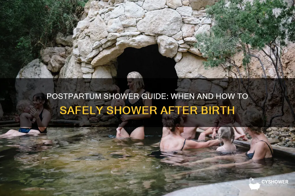 can you take a shower after birth