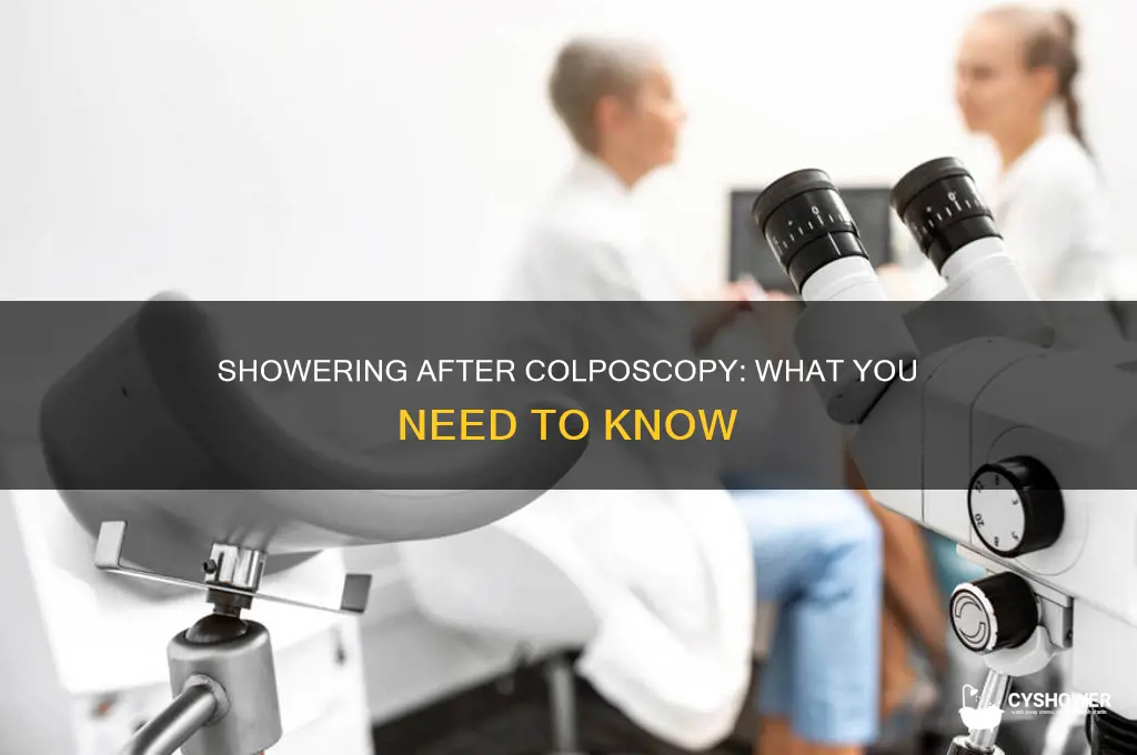 can you take a shower after colposcopy