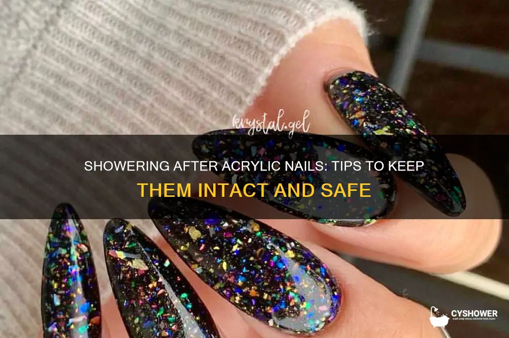 can you take a shower after getting acrylic nails