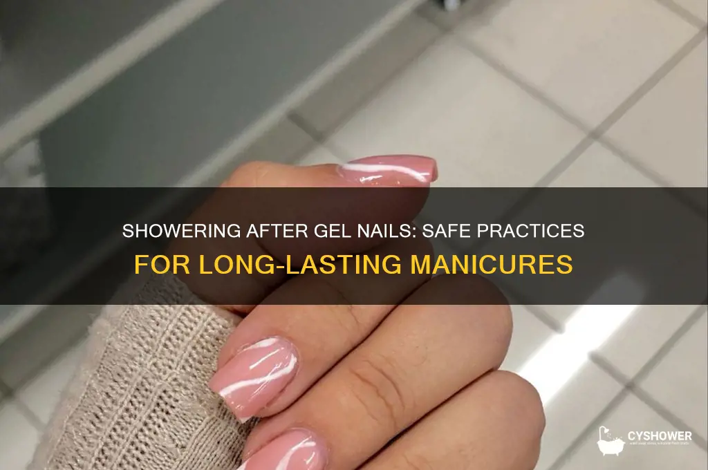 can you take a shower after getting gel nails