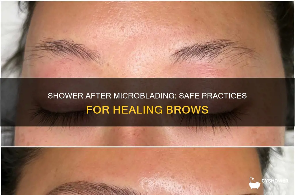 can you take a shower after microblading