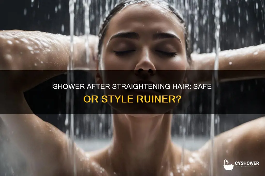 can you take a shower after straightening hair