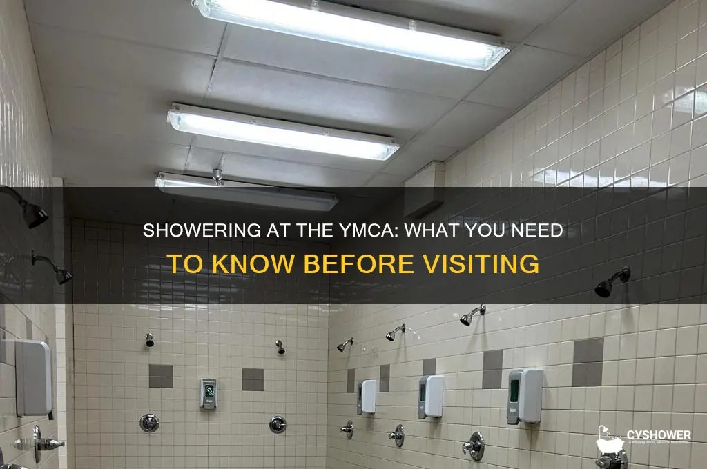 can you take a shower at the ymca