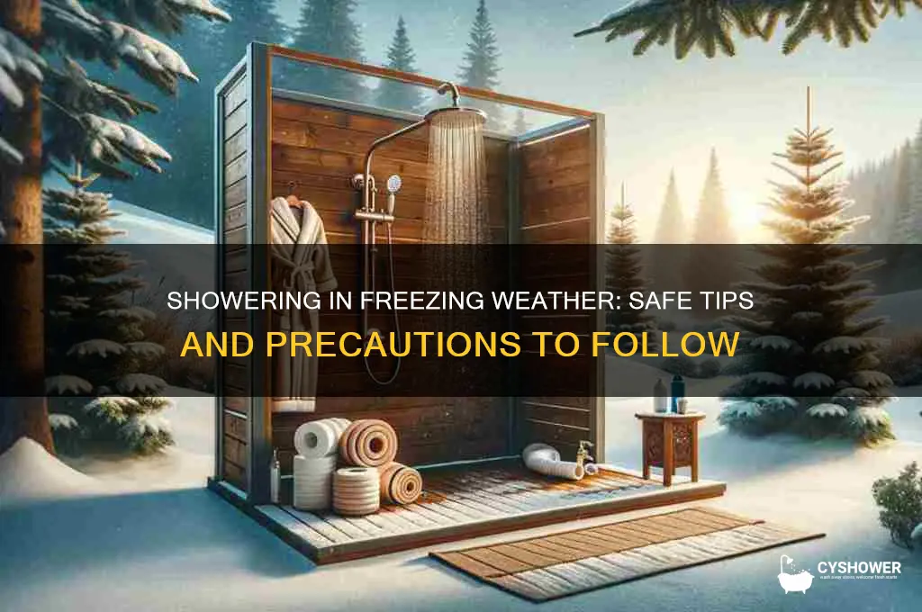 can you take a shower during freezing weather