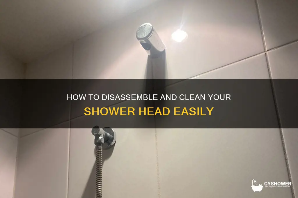 can you take a shower head apart to clean