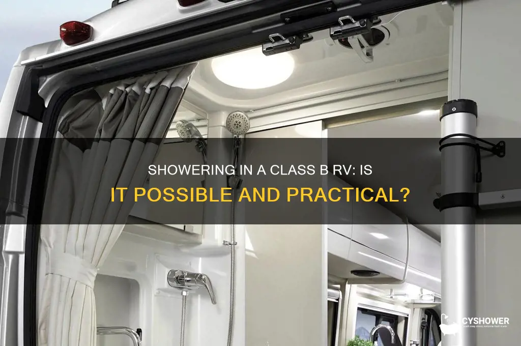 can you take a shower in a class b rv