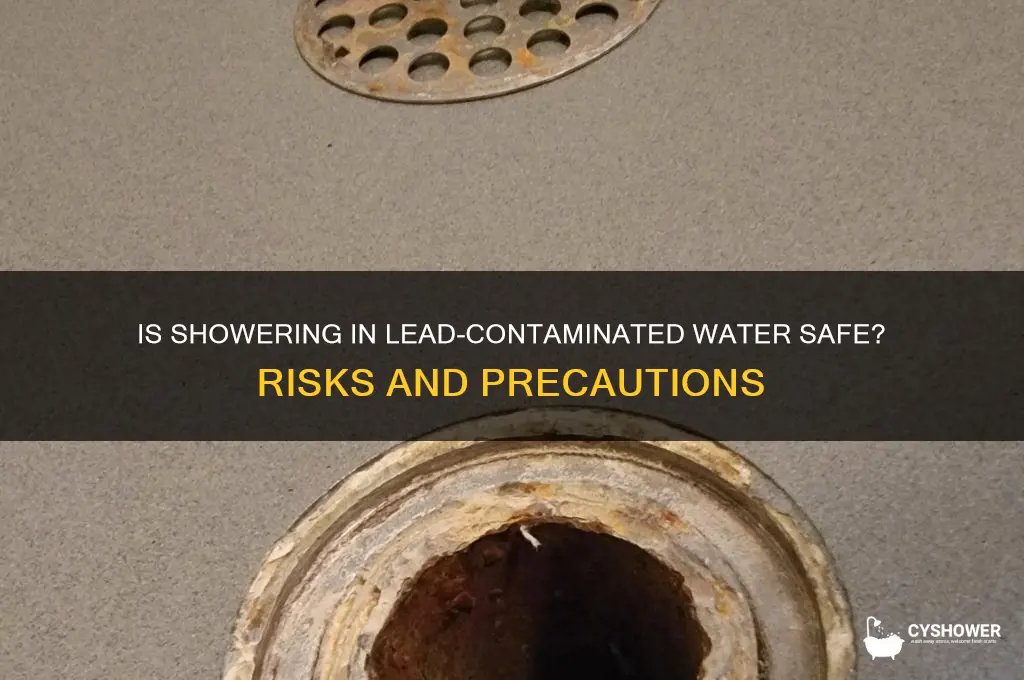 can you take a shower in lead contaminated water