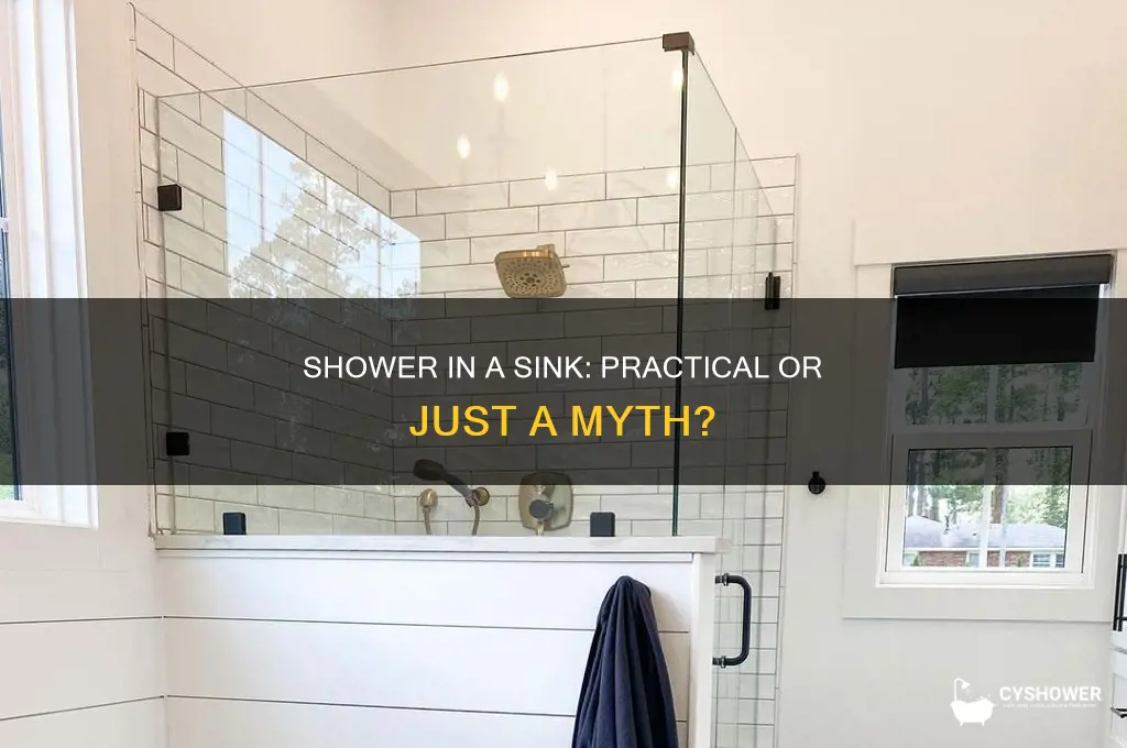 can you take a shower in the sink