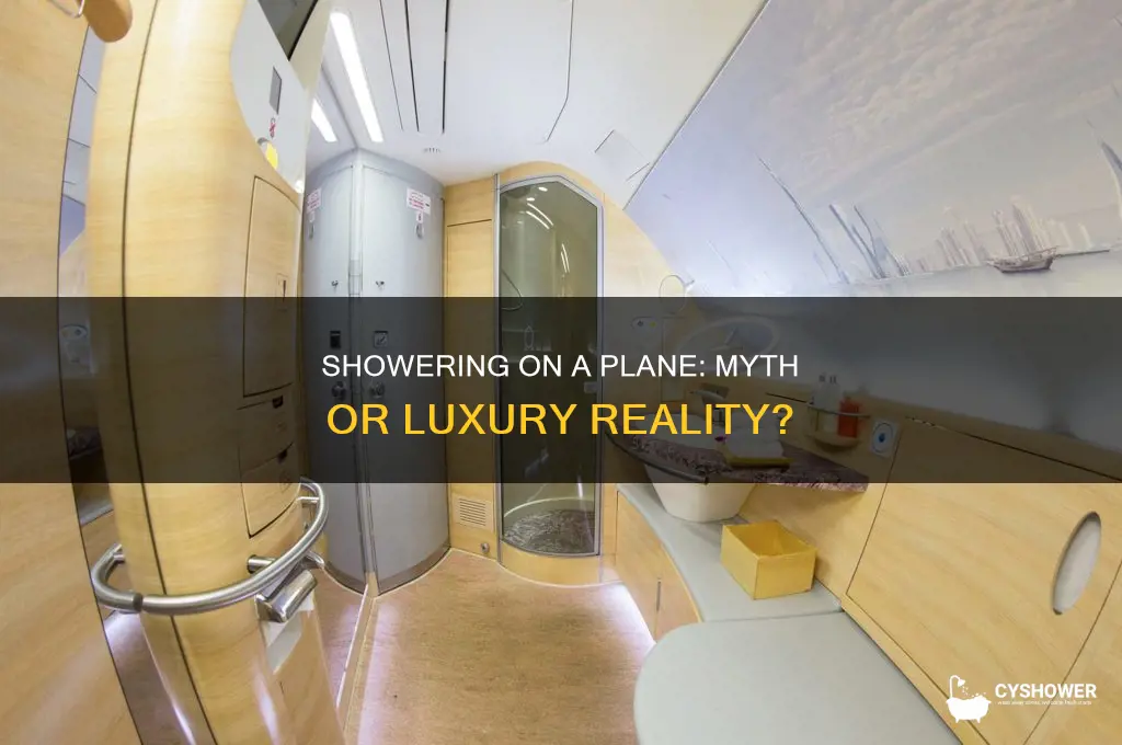 can you take a shower on a plane