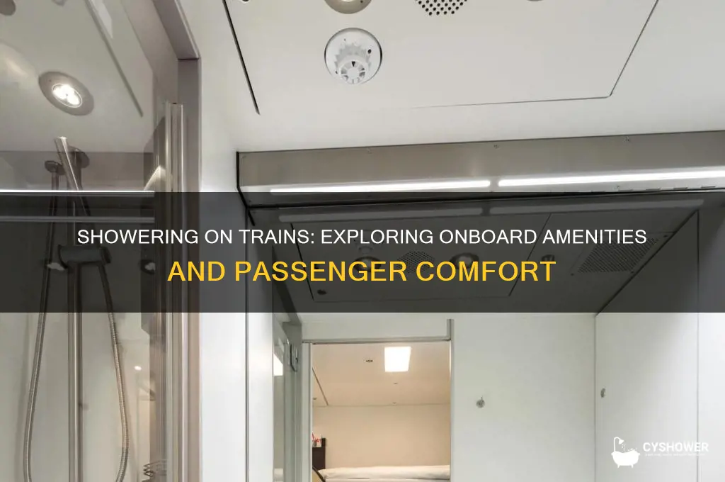can you take a shower on a train