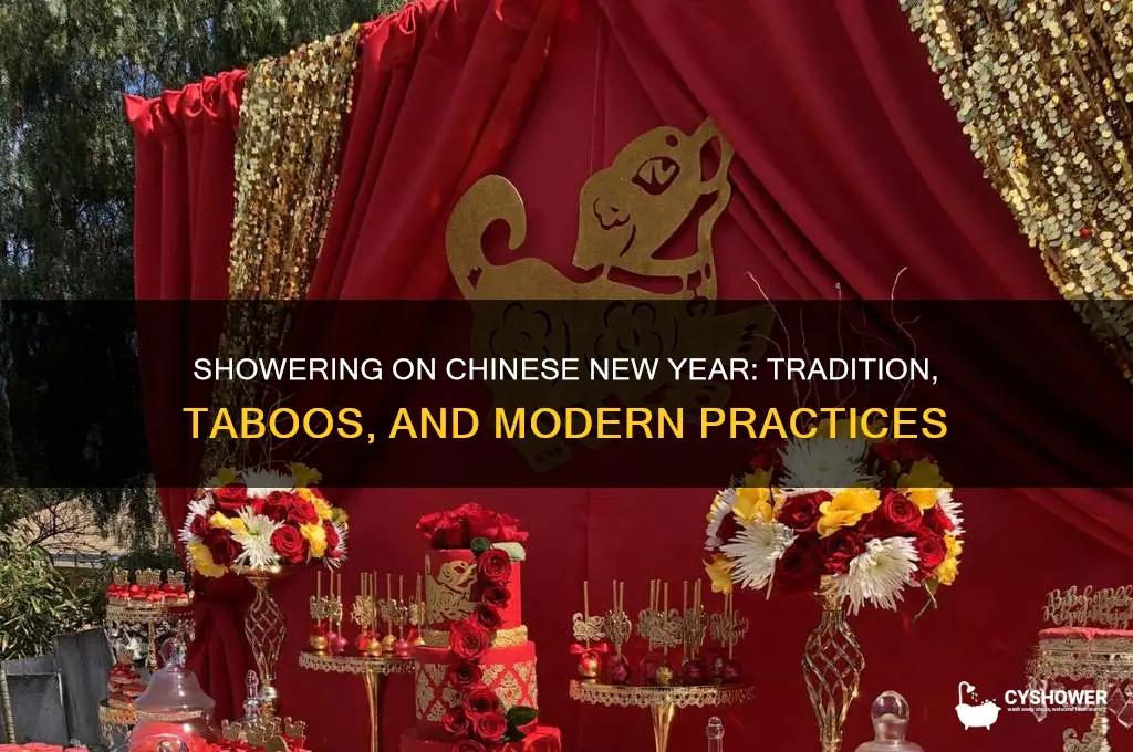 can you take a shower on chinese new year