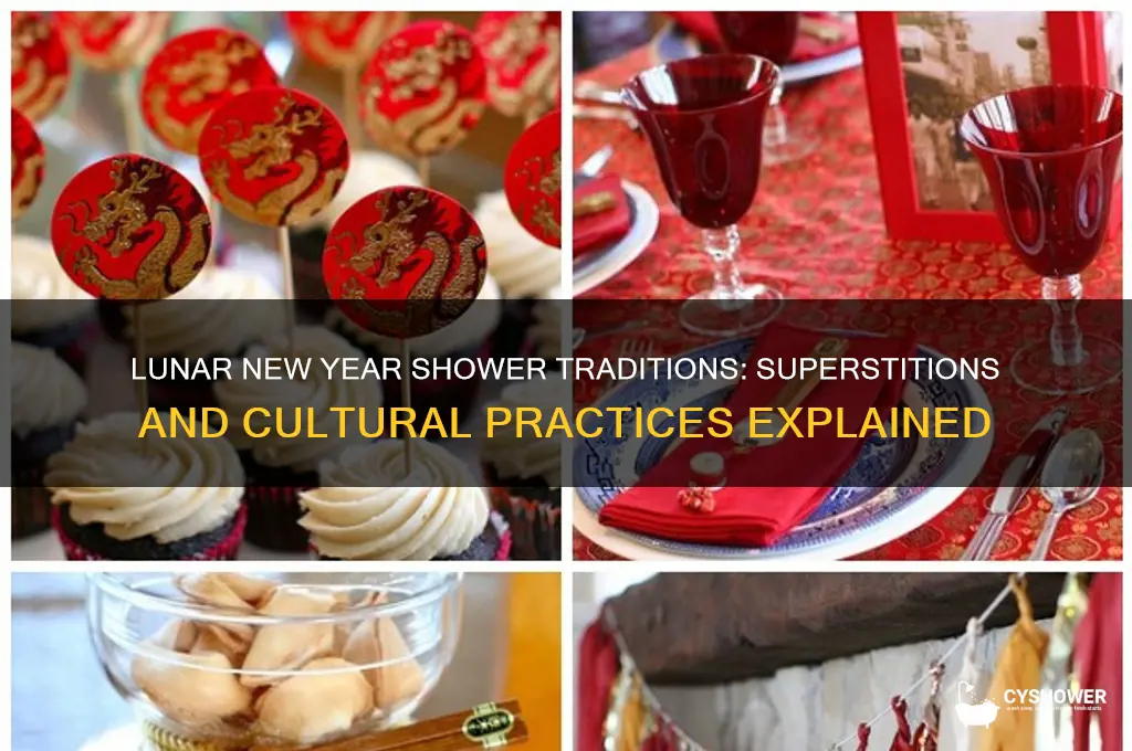 can you take a shower on lunar new year