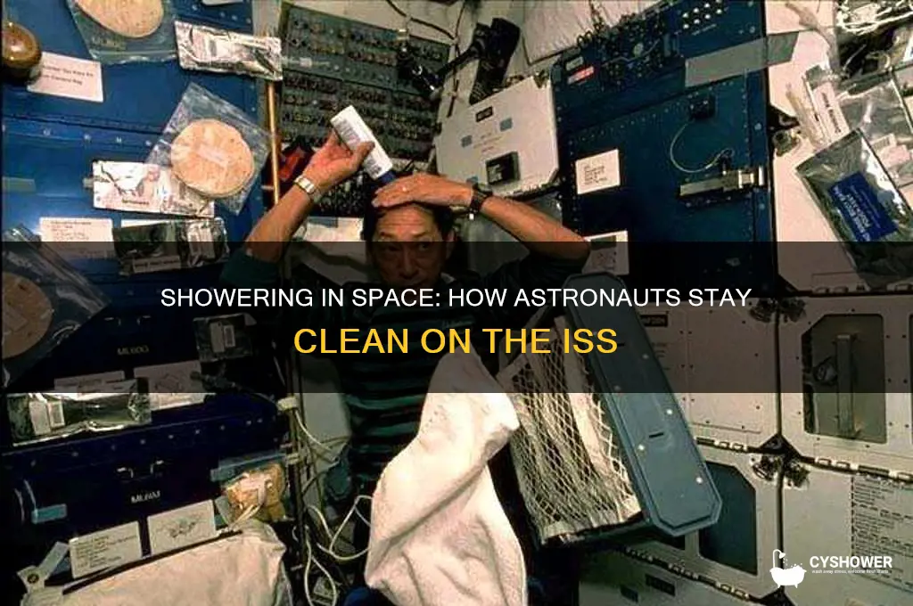 can you take a shower on the space station