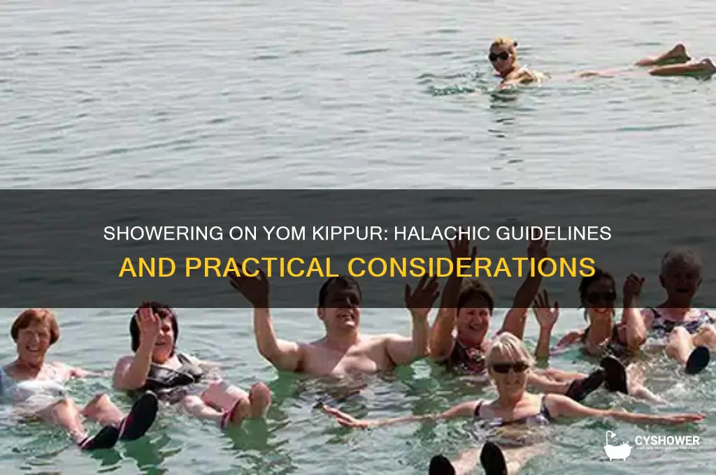 can you take a shower on yom kippur