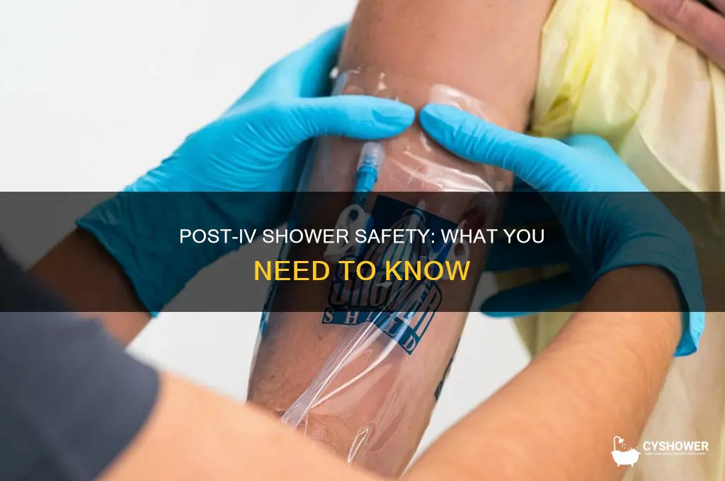 can you take a shower the day after ivs