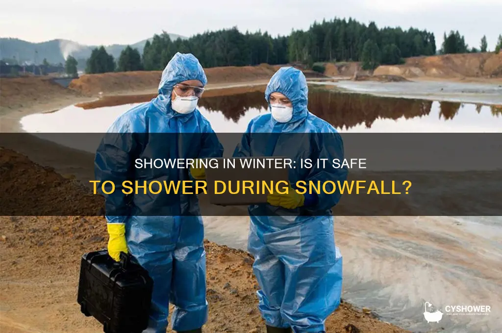 can you take a shower when it
