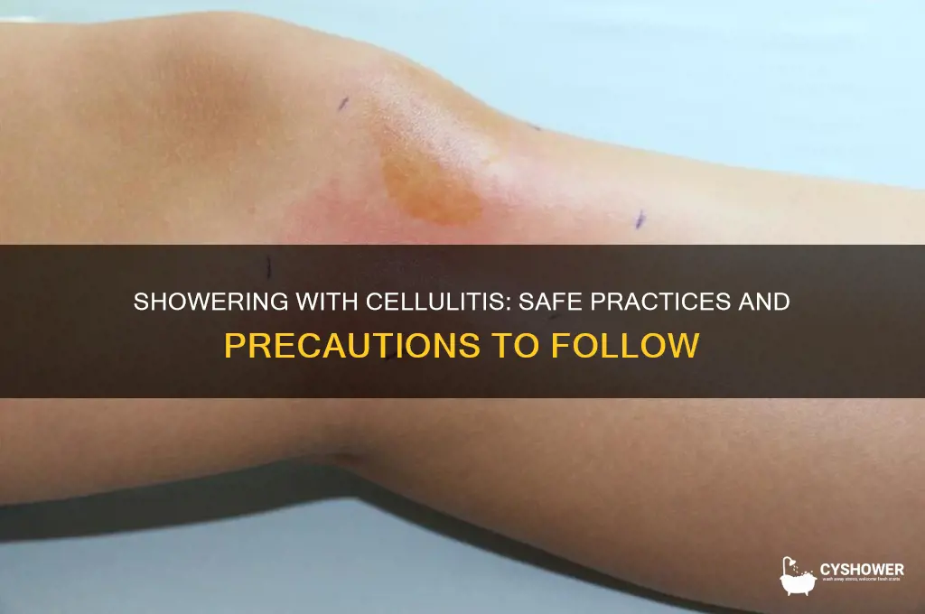 can you take a shower when you have cellulitis