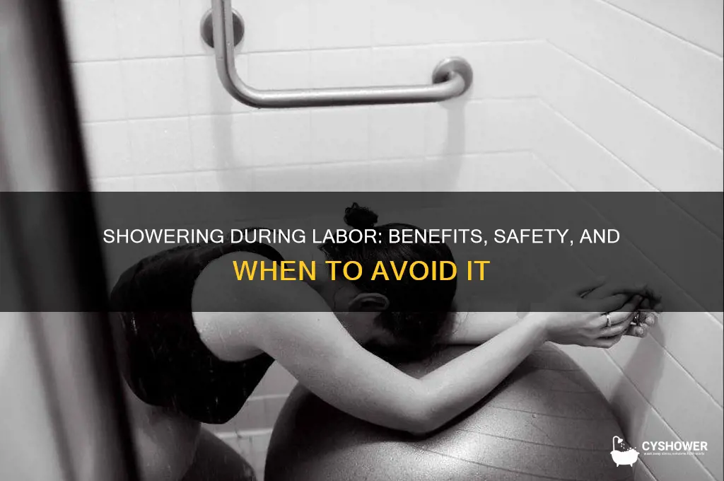 can you take a shower while in labor