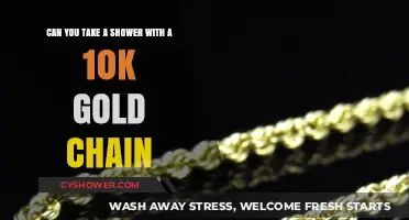 Showering with a 10K Gold Chain: Safe or Risky?
