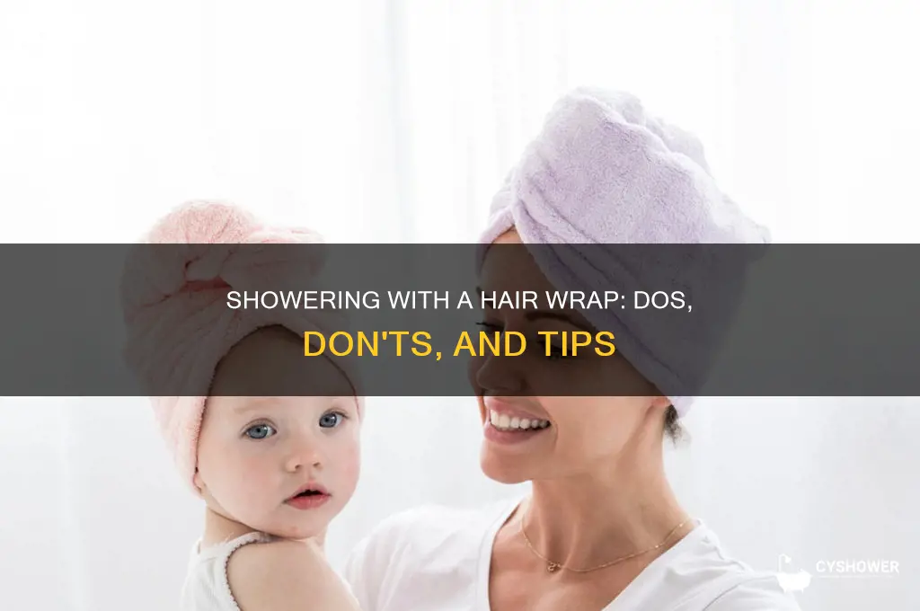 can you take a shower with a hair wrap