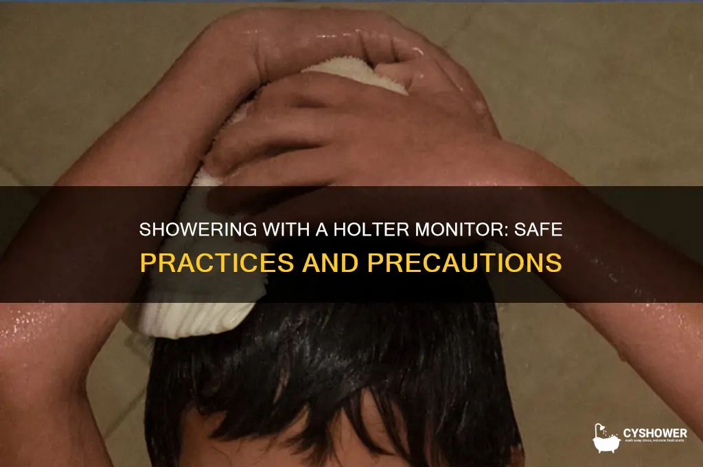 can you take a shower with a holter monitor