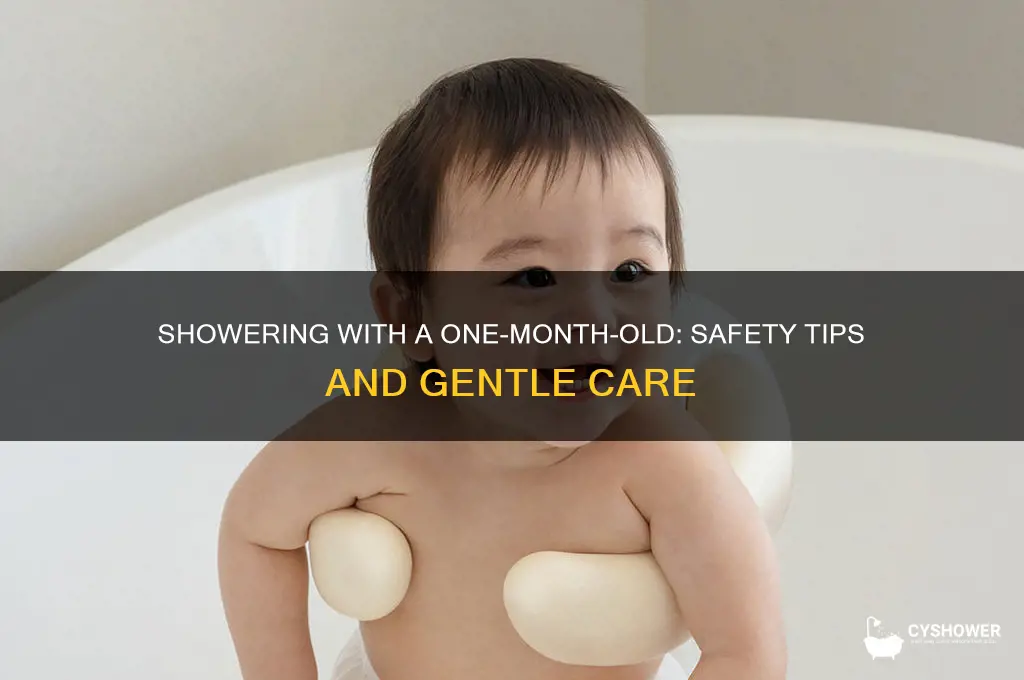 can you take a shower with a month old