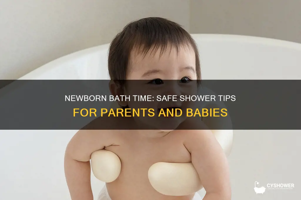 can you take a shower with a newborn