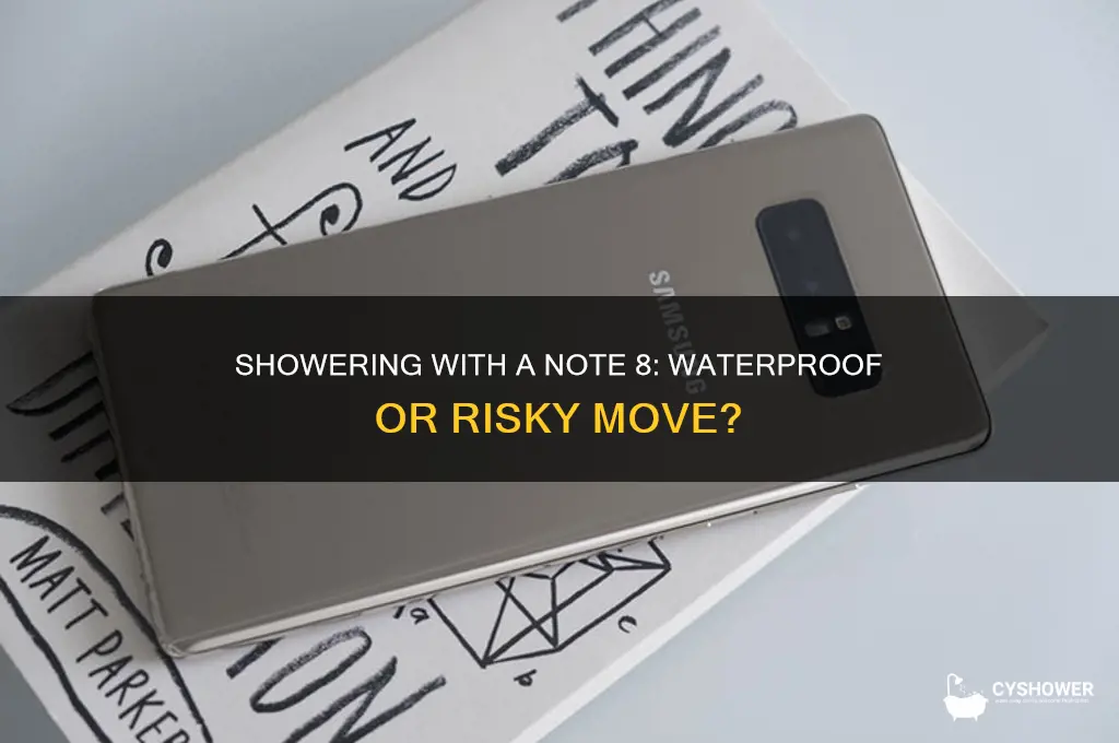 can you take a shower with a note 8