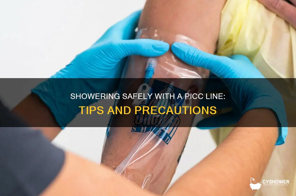 can you take a shower with a picc line