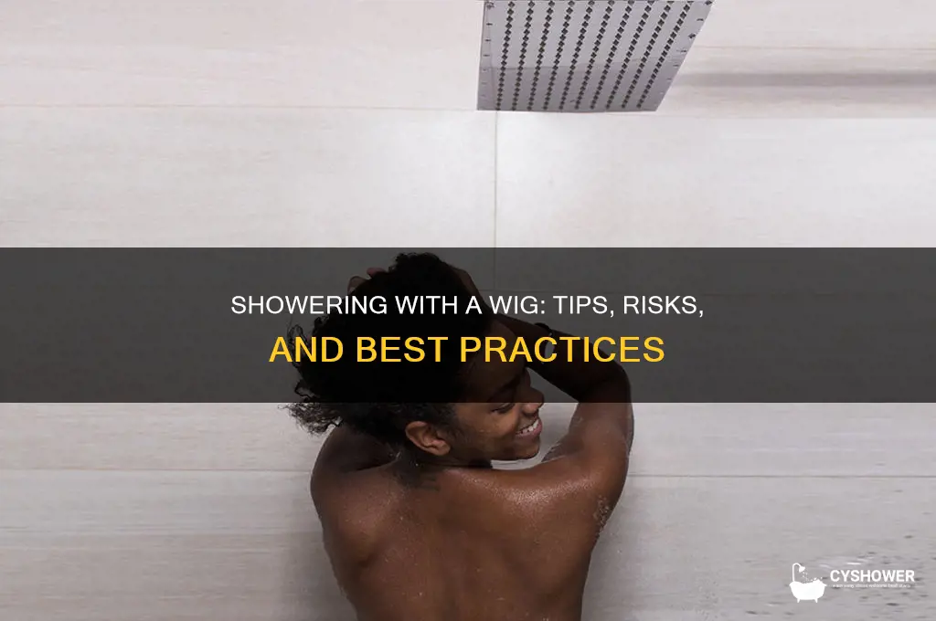 can you take a shower with a wig on