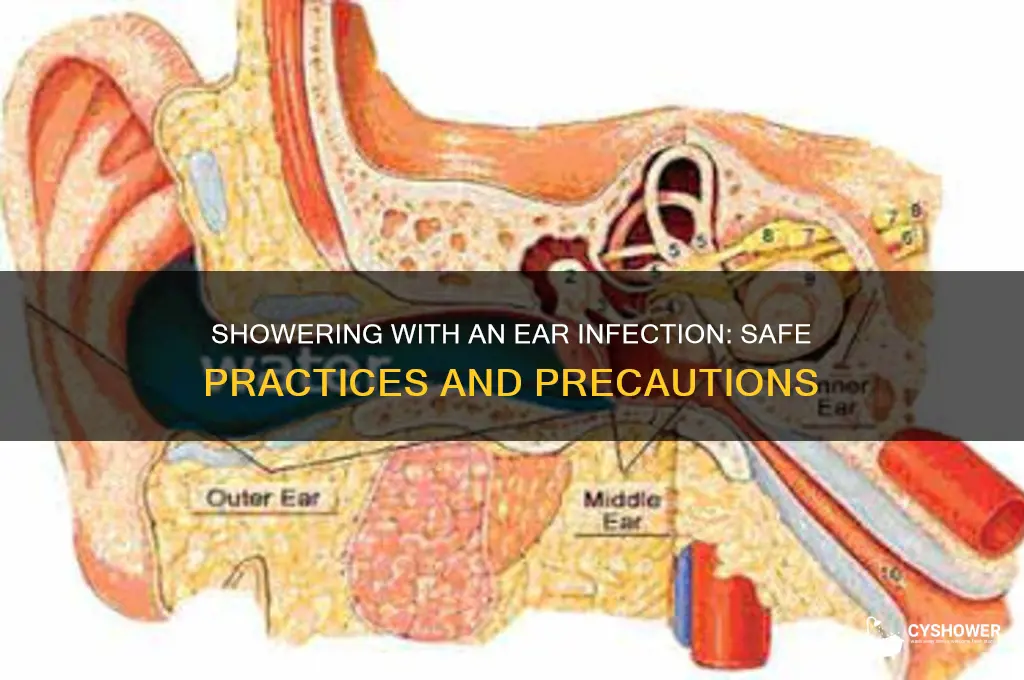 can you take a shower with an ear infection
