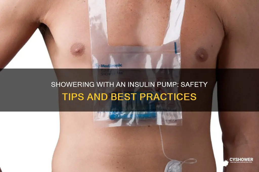 can you take a shower with an insulin pump