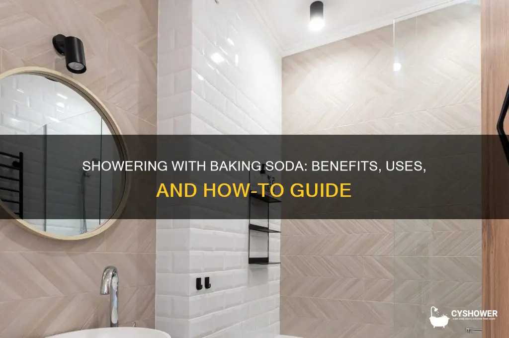can you take a shower with baking soda