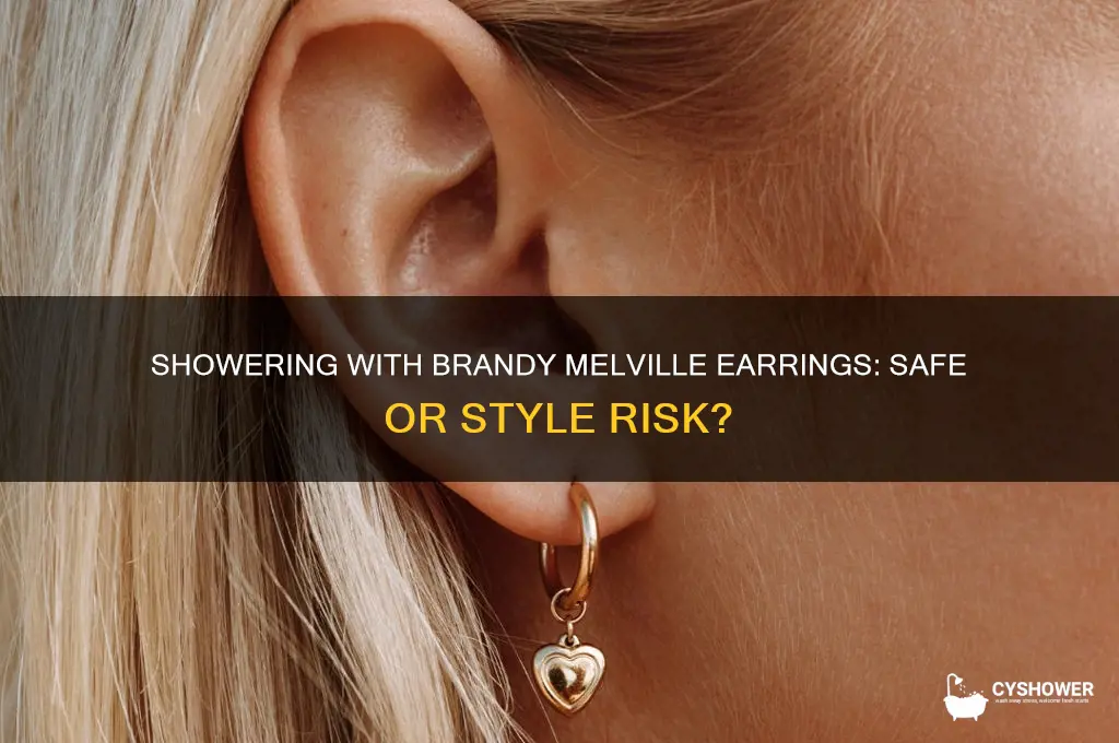 can you take a shower with brandy meville earrings