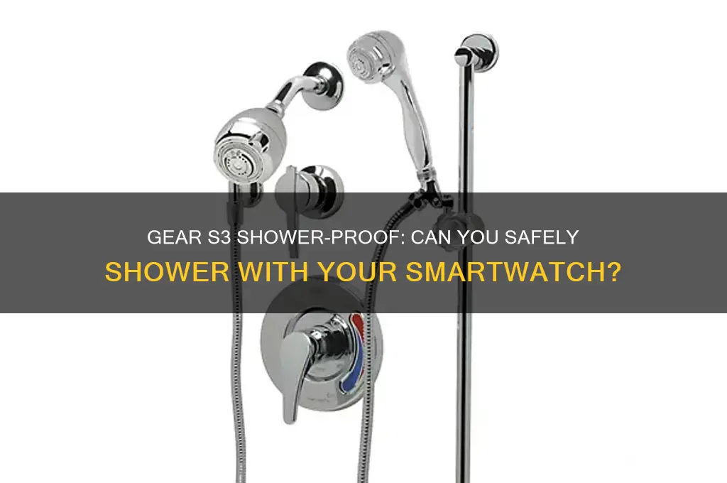can you take a shower with gear s3