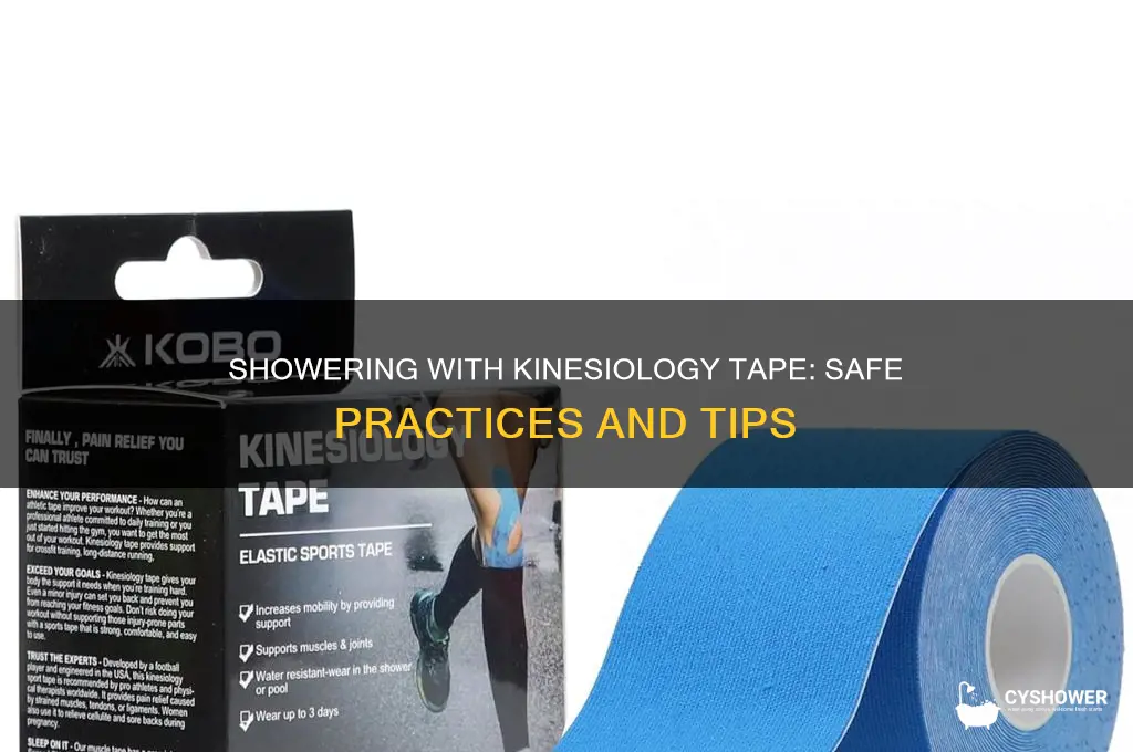 can you take a shower with kinesiology tape on