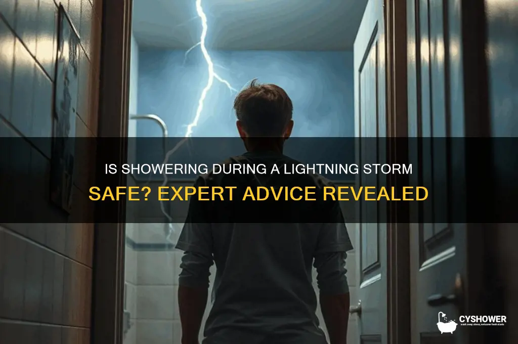 can you take a shower with lightning
