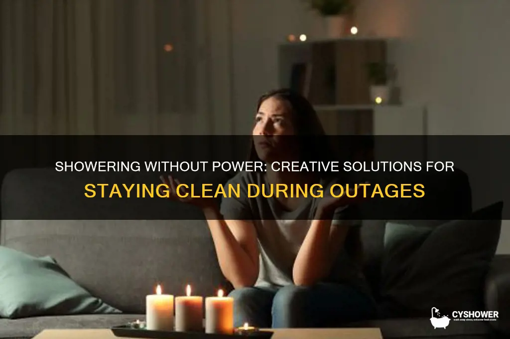 can you take a shower with power out