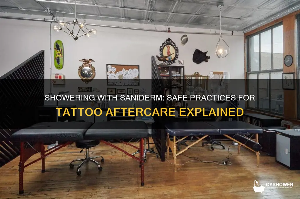 can you take a shower with saniderm
