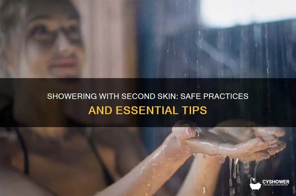 can you take a shower with second skin