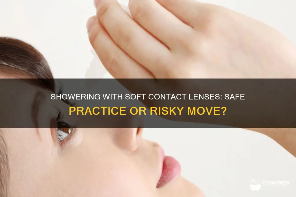 can you take a shower with soft contacts