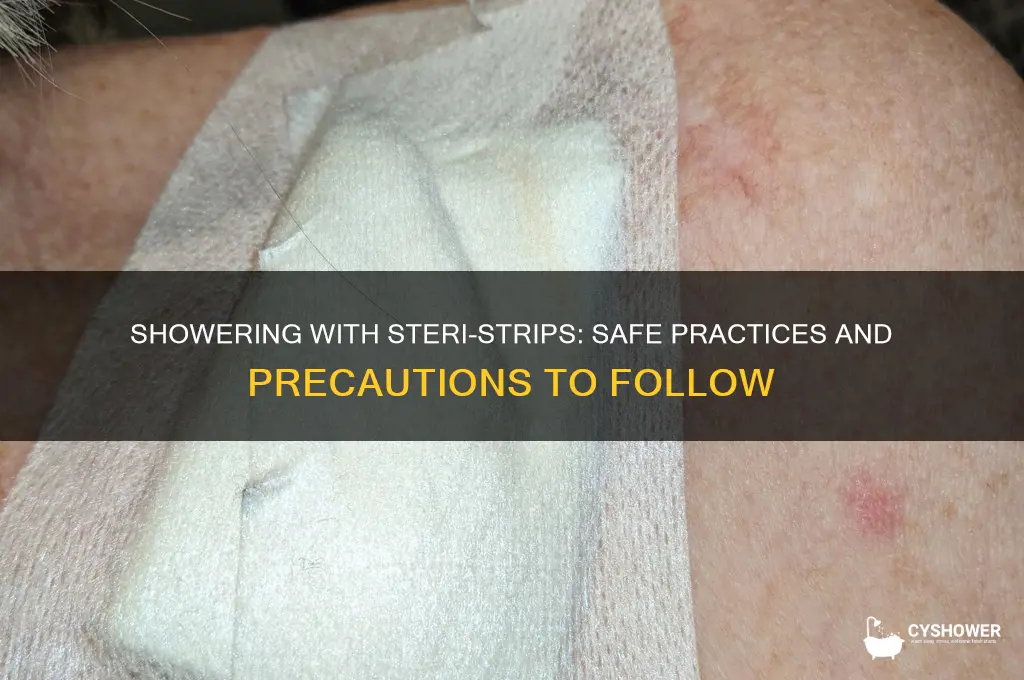 can you take a shower with steri strips