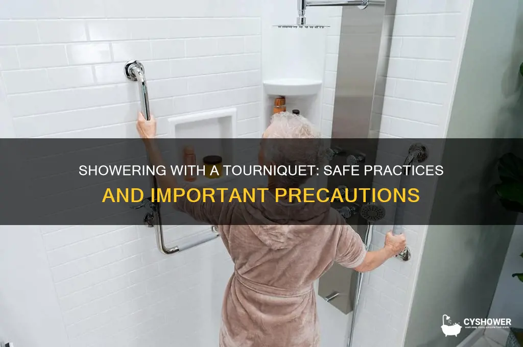 can you take a shower with tourn