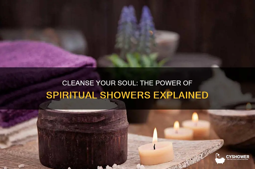 can you take a spiritual shower